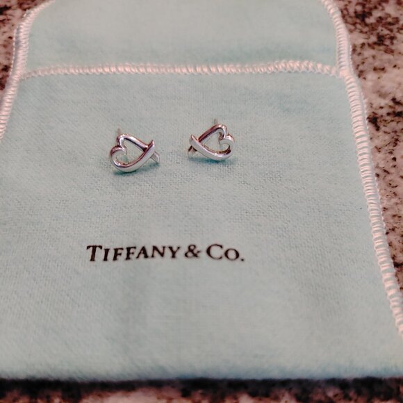 Tiffany & Co. Paloma Picasso Sterling Silver Loving Hearts Earrings - Picture 5 of 14